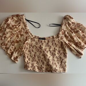 Forever 21 Floral Crop Top